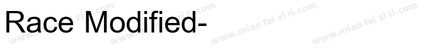 Race Modified字体转换